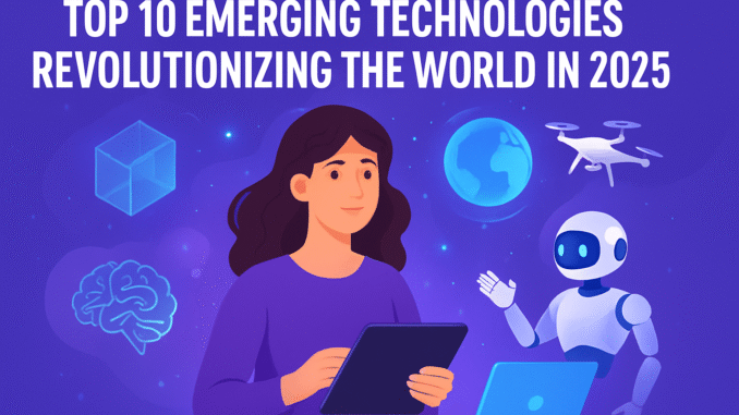 Top 10 Emerging Technologies Revolutionizing the World in 2025